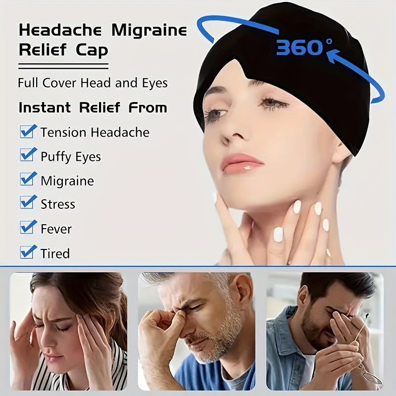 Migreeni päähine kylmä-/kuumakääre